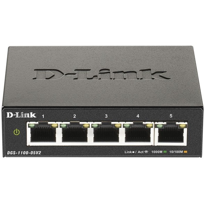 Коммутатор D-Link DGS-1100-05V2/A1A 5G настраиваемый - фото 51428969