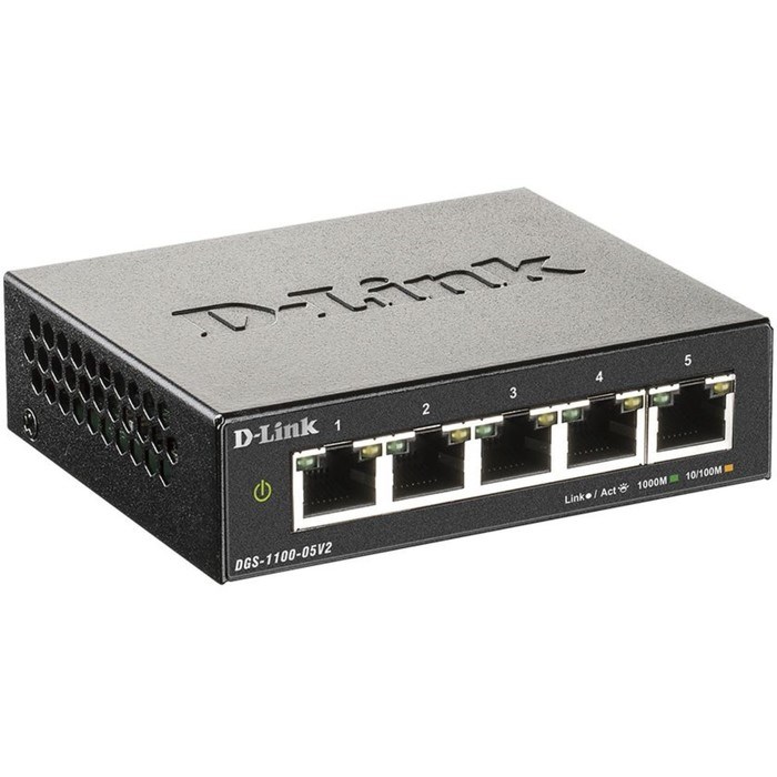 Коммутатор D-Link DGS-1100-05V2/A1A 5G настраиваемый - фото 51428970