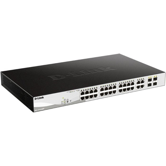 Коммутатор D-Link DGS-1210-28MP DGS-1210-28MP/F 24G 24PoE+ 370W настраиваемый - фото 51429000