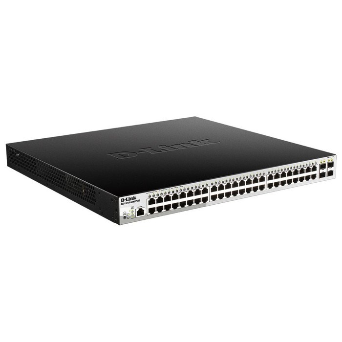 Коммутатор D-Link DGS-1210-52MPP/ME/B 48G 4SFP 48PoE 740W управляемый - фото 51429007