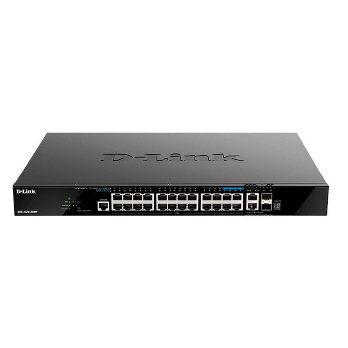 Коммутатор D-Link DGS-1520-28MP/A1A 24G 2x10G 2SFP+ 24PoE+ 370W управляемый - фото 51429011