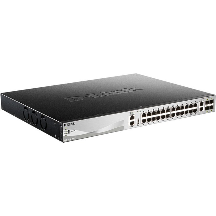 Коммутатор D-Link DGS-3130-30PS/B1A 24G 2x10G 4SFP+ 24PoE 370W управляемый - фото 51429017