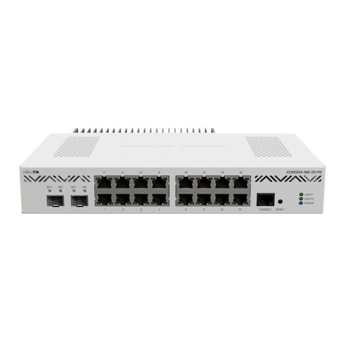 Коммутатор MikroTik CCR2004-16G-2S+PC 16G 2SFP+ управляемый - фото 51429102