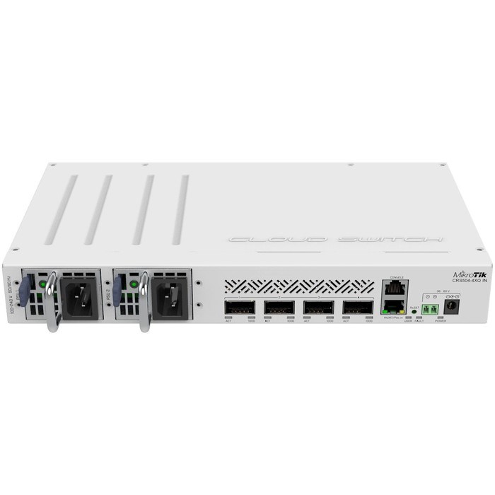 Коммутатор MikroTik CRS504-4XQ-IN 1x100Mb управляемый - фото 51429124