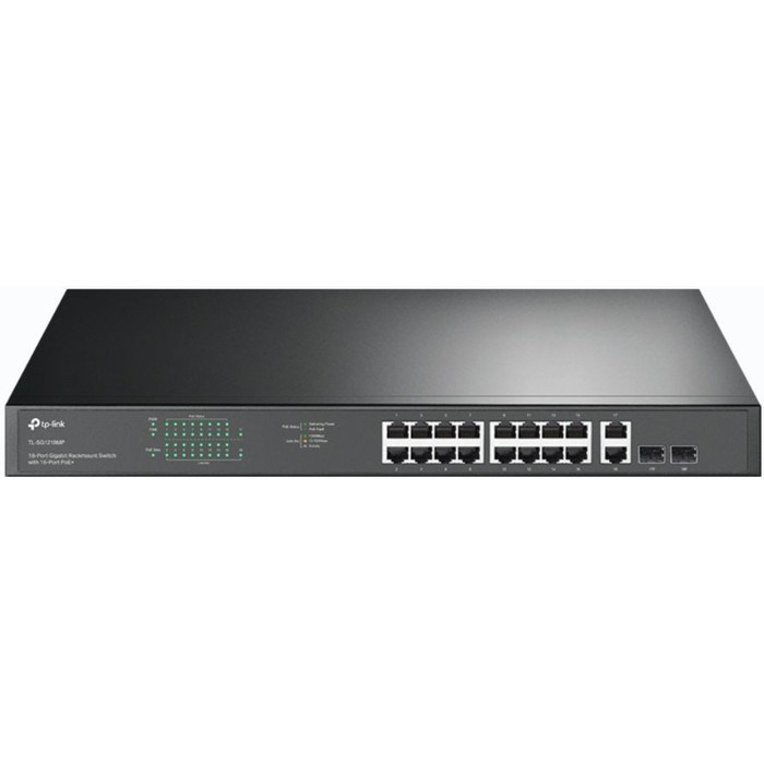 Коммутатор TP-Link JetStream TL-SG1218MP 18G 16PoE+ 250W неуправляемый - фото 51429145