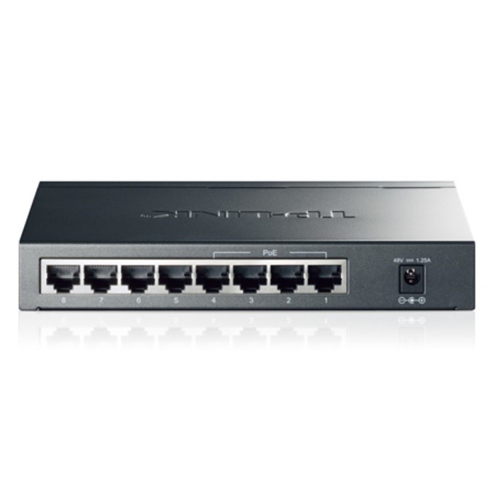 Коммутатор TP-Link TL-SG1008P 8G 4PoE 55W неуправляемый - фото 51429150