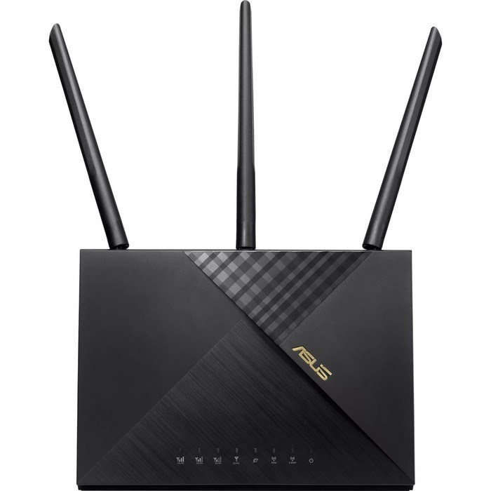 Роутер беспроводной Asus 4G-AX56 AX1800 10/100/1000BASE-TX/4G cat.6 черный - фото 51429207