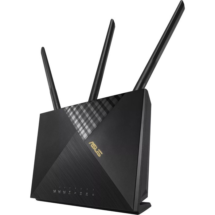 Роутер беспроводной Asus 4G-AX56 AX1800 10/100/1000BASE-TX/4G cat.6 черный - фото 51429208