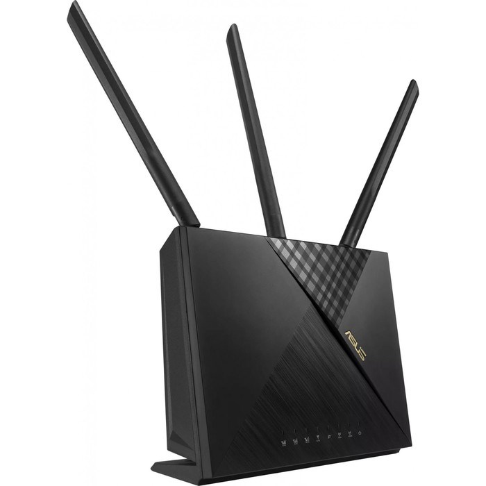 Роутер беспроводной Asus 4G-AX56 AX1800 10/100/1000BASE-TX/4G cat.6 черный - фото 51429210