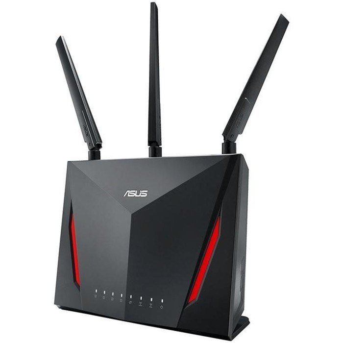 Роутер беспроводной Asus RT-AC86U AC2900 10/100/1000BASE-TX/4G ready черный - фото 51429237