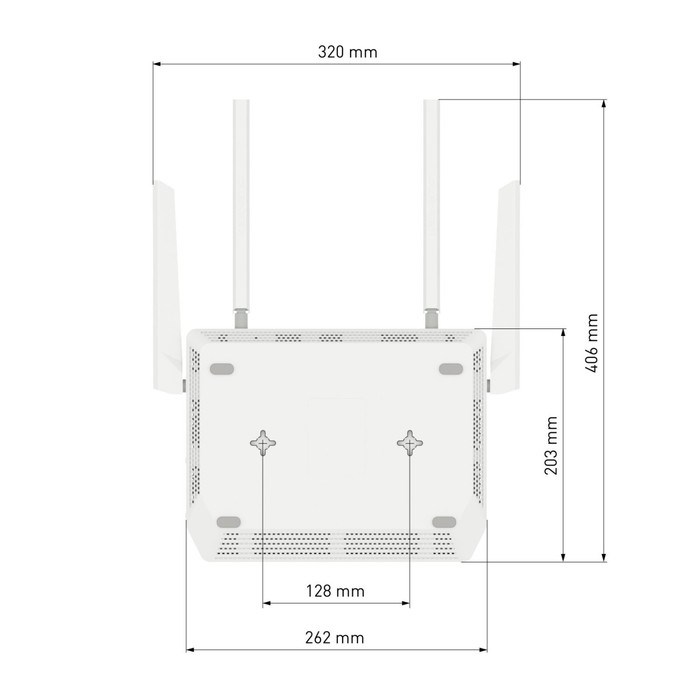 Роутер беспроводной Keenetic Peak (KN-2710) AC2600 10/100/1000BASE-TX/SFP/4g ready - фото 51429353