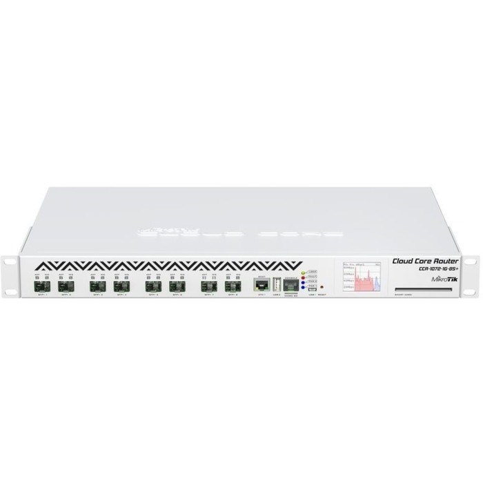 Роутер MikroTik CCR1072-1G-8S+ 10GBASE-X белый - фото 51429452