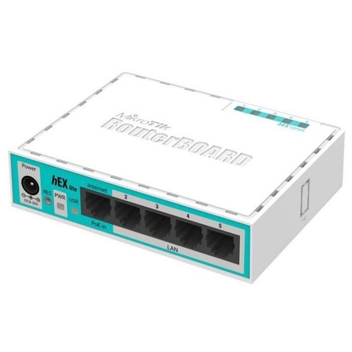 Роутер MikroTik hEX lite (RB750R2) 10/100BASE-TX белый - фото 51429458