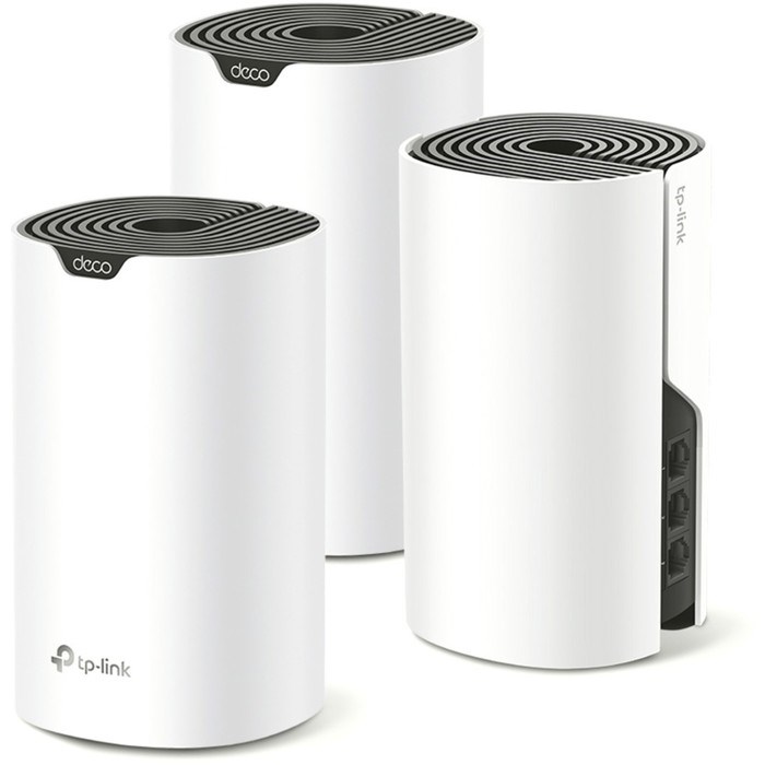 Бесшовный Mesh роутер TP-Link Deco S7(3-pack) AC1900 10/100/1000BASE-TX белый (упак.:3шт) - фото 51429521