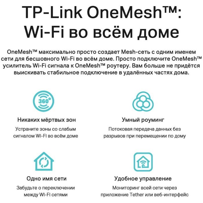 Роутер беспроводной TP-Link Archer AX10 AX1500 10/100/1000BASE-TX черный - фото 51429560