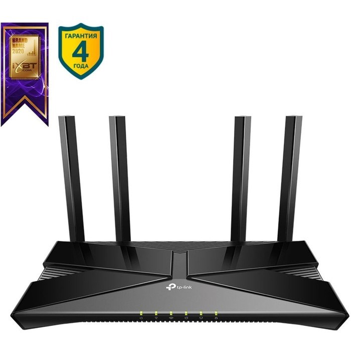 Роутер беспроводной TP-Link Archer AX53 AX3000 10/100/1000BASE-TX черный - фото 51429565