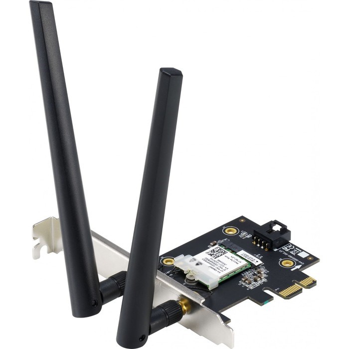 Сетевой адаптер WiFi + Bluetooth Asus PCE-AX1800 AX1800 PCI Express (ант.внеш.съем) 2ант. - фото 51429600