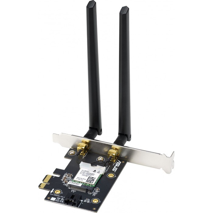 Сетевой адаптер WiFi + Bluetooth Asus PCE-AX1800 AX1800 PCI Express (ант.внеш.съем) 2ант. - фото 51429601