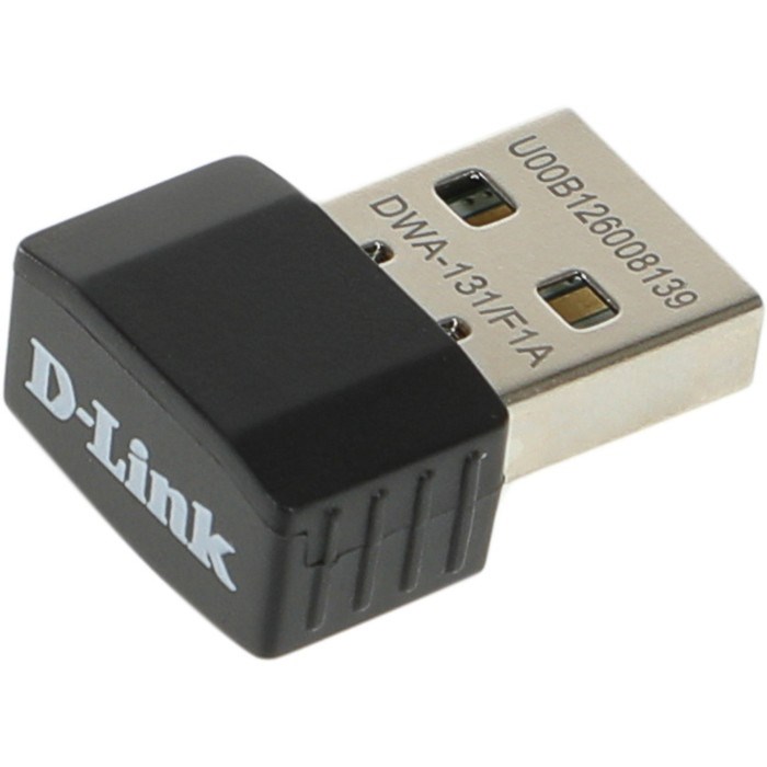 Сетевой адаптер WiFi D-Link DWA-131 DWA-131/F1A N300 USB 2.0 (ант.внутр.) 2ант. - фото 51429612