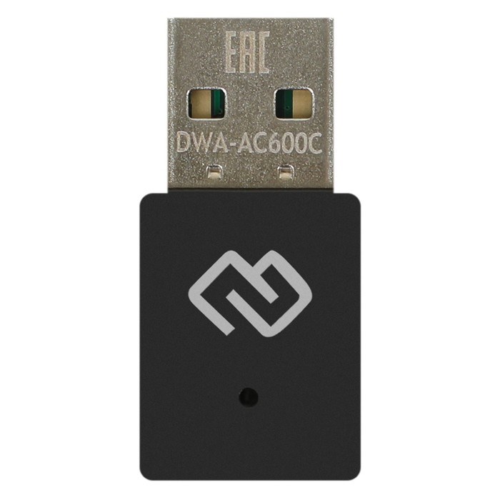 Сетевой адаптер WiFi Digma DWA-AC600C AC600 USB 2.0 (ант.внутр.) 1ант. (упак.:1шт) - фото 51429689