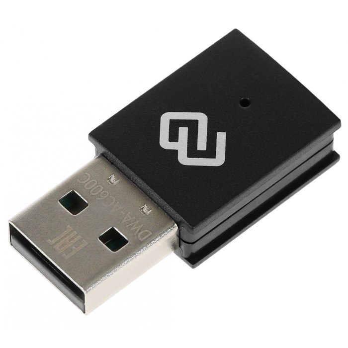 Сетевой адаптер WiFi Digma DWA-AC600C AC600 USB 2.0 (ант.внутр.) 1ант. (упак.:1шт) - фото 51429690