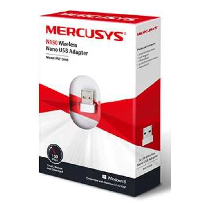 Сетевой адаптер WiFi Mercusys MW150US N150 USB 2.0 - фото 51429718