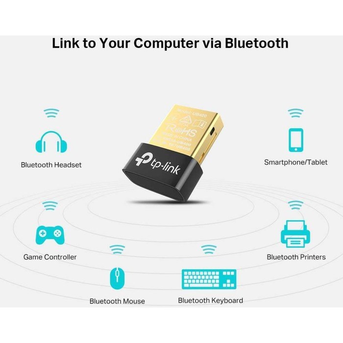 Сетевой адаптер Bluetooth TP-Link UB400 USB 2.0 - фото 51429730