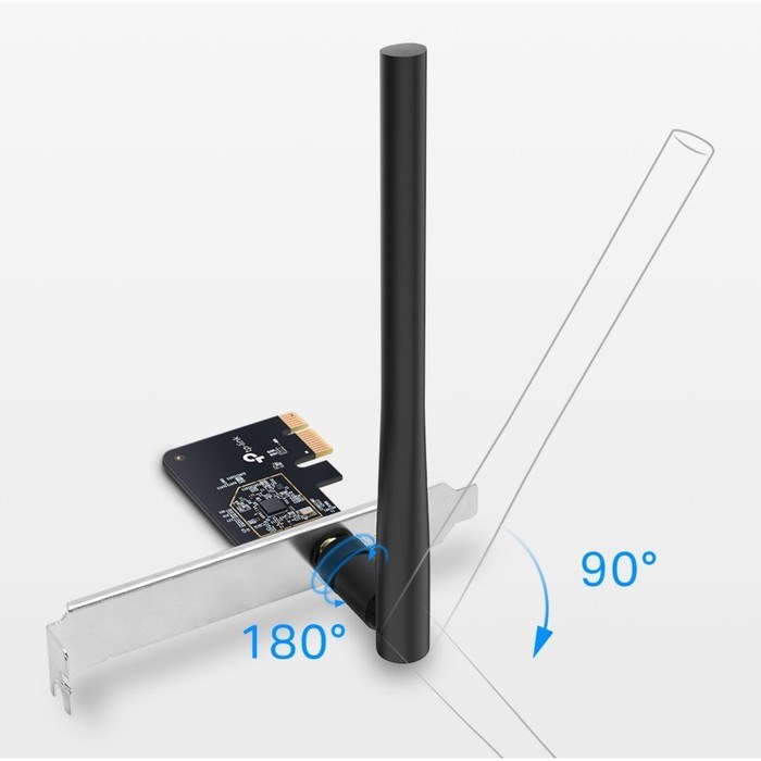 Сетевой адаптер WiFi TP-Link Archer T2E AC600 PCI Express (ант.внеш.съем) 1ант. - фото 51429759