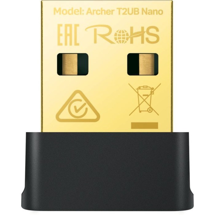 Сетевой адаптер WiFi TP-Link Archer T2UB Nano AC600 USB 2.0 (ант.внутр.) 1ант. - фото 51429766