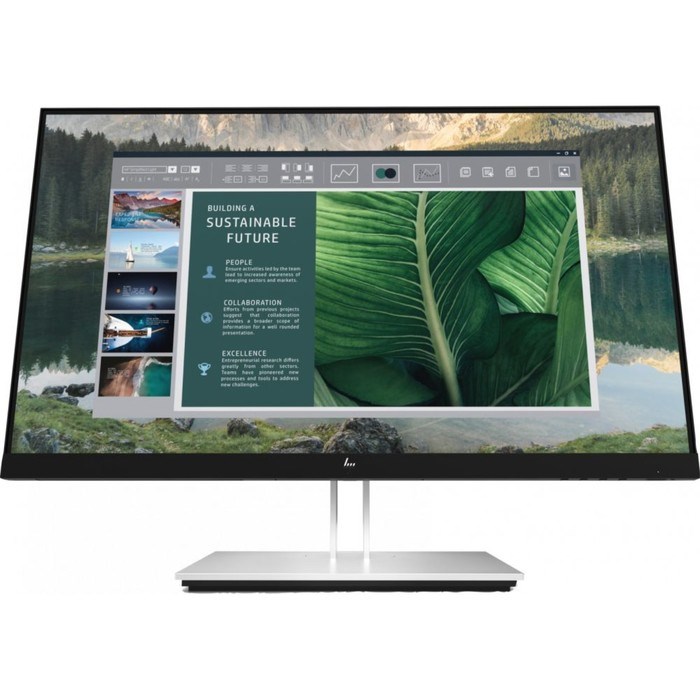 Монитор HP 23.8" E24u G4 серебристый/черный IPS 16:9 HDMI HAS Piv 250cd 178гр/178гр 1920x108   10046 - фото 51429856