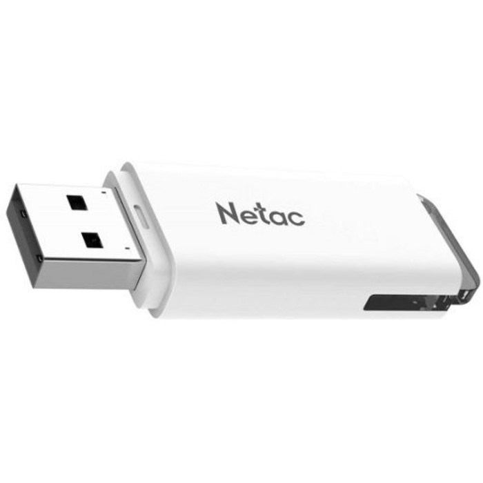 Флеш Диск Netac 64GB U185 NT03U185N-064G-20WH USB2.0 белый - фото 51429891