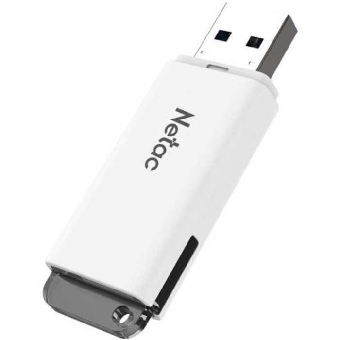 Флеш Диск Netac 64GB U185 NT03U185N-064G-20WH USB2.0 белый - фото 51429893