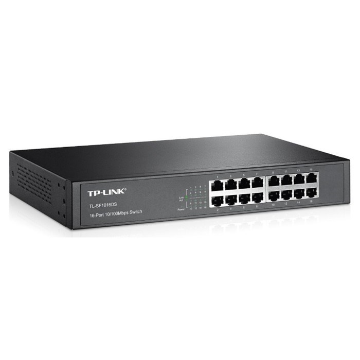 Коммутатор TP-Link TL-SF1016DS 16x100Mb неуправляемый - фото 51429915