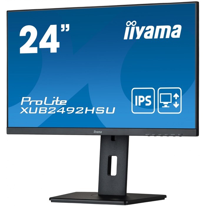 Монитор Iiyama 23.8" ProLite XUB2492HSU-B5 черный IPS LED 16:9 HDMI M/M матовая HAS Piv 250c   10046 - фото 51430009