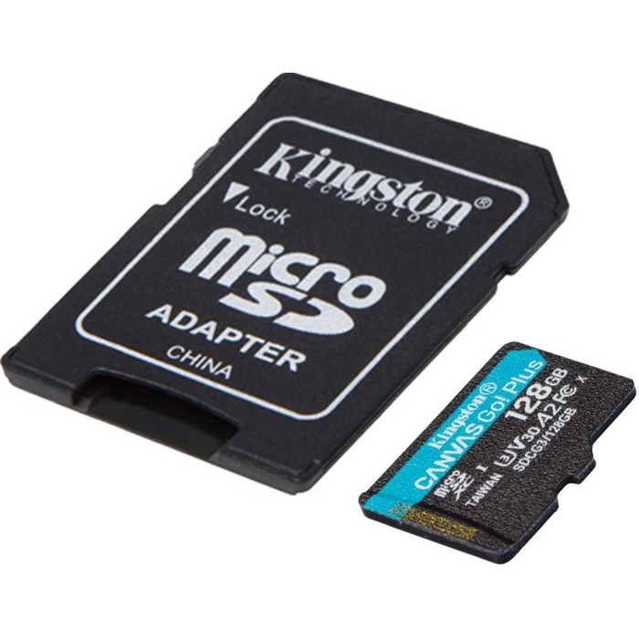 Флеш карта microSDXC 128GB Class10 Kingston SDCG3/128GB Canvas Go! Plus + adapter - фото 51430051