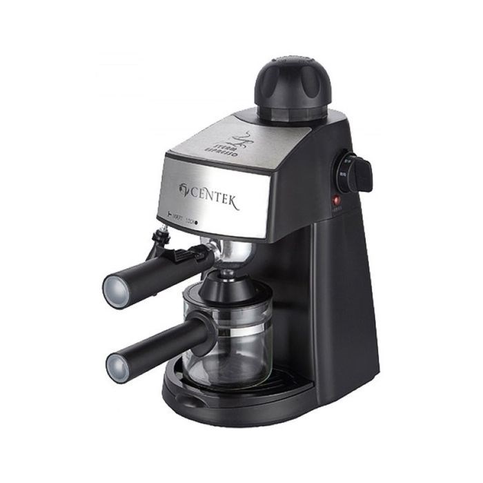 Кофеварка Centek CT-1160, рожковая, 800 Вт, 0.24 л, чёрная - фото 51430060 Кофеварка Centek CT-1160, рожковая, 800 Вт, 0.24 л, чёрная - фото 51430060