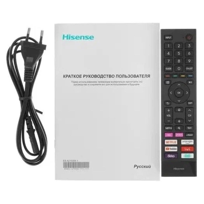 Телевизор Hisense 50A6BG, 50", 3840x2160, DVB-T/T2/C/S2, HDMI 2, USB 2, Smart TV, чёрный - фото 51430219