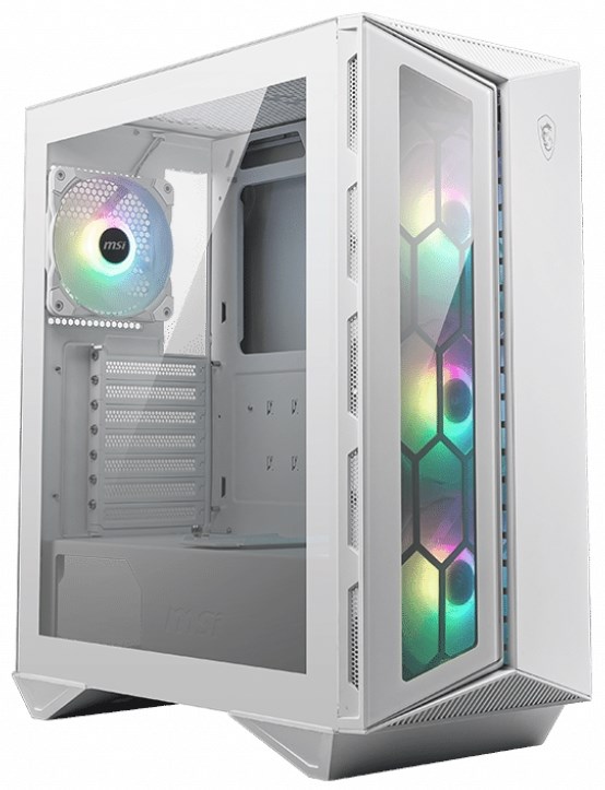 Компьютерный корпус MSI MPG GUNGNIR 110R WHITE 2xUSB 3.0, 1xType C, 4x120mm ARGB Fan, Tempered Glass Window, Brown Box - фото 51441230