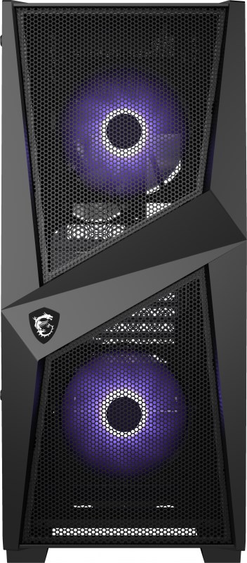 Корпус MSI MAG FORGE 100M / mid-tower, ATX, tempered glass side panel / 2x RGB 120mm & 1x 120mm fans inc. / MAG FORGE 100M - фото 51441244