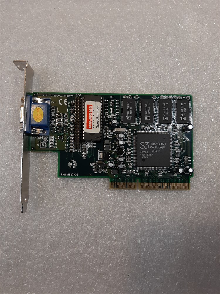 Видеокарта AGP 3D/2x 8 Mb Diamond SpeedStar A55 б\у oem - фото 51469657