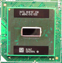 Процессор Atom 230 1.6GHz AU80586RE025D QGZR BGA 437 - фото 51358143