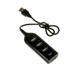 USB-разветвитель (HUB) Luazon HGH-63009, на 4 порта, МИКС - фото 51363299