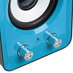 Компьютерные колонки 2.1 LuazON LPCK-02, 2x3Вт, сабвуфер 5Вт, 80дБ, Jack 3.5, USB, синяя - фото 51363344
