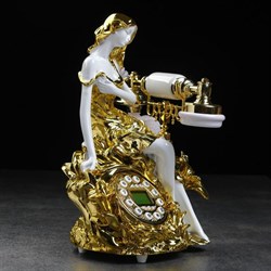 Ретро-телефон «Девушка и лилия», громкая связь, - фото 51363381