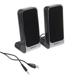 Компьютерные колонки 2.0 DEFENDER SPK-225, 2х2Вт, USB, черно-серые - фото 51363464