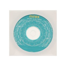Диск CD-RW Mirex, 4-12x, 700 Мб, конверт, 1 шт. - фото 51363485