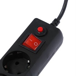 Сетевой фильтр «Гарнизон», 6 розеток, 5 м, 10 А, 2200 Вт, с з/к, черный - фото 51363613