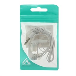 Наушники Luazon W-22, проводные, вакуумные, Jack 3.5 мм, кабель 97 см, белые - фото 51363785