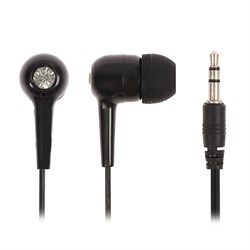 Наушники Luazon «Бриллиант» W-02, вакуумные, чёрные - фото 51363796