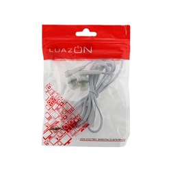 Наушники Luazon W-26, проводные, вакуумные, Jack 3.5 мм, кабель 1.15 м, белые - фото 51363806